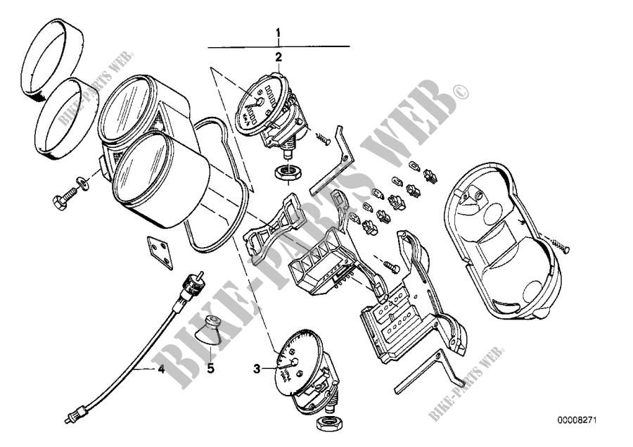 Instrumentenkombination für BMW Motorrad R 65 (20KW) ab 1985