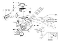 Ansauggeräuschdämpfer/Filtereinsatz für BMW Motorrad R 1100 S 98 ab 1996