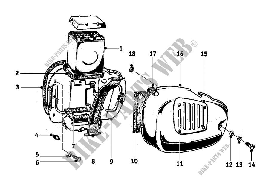 Batterie für BMW Motorrad R 26 ab 1955