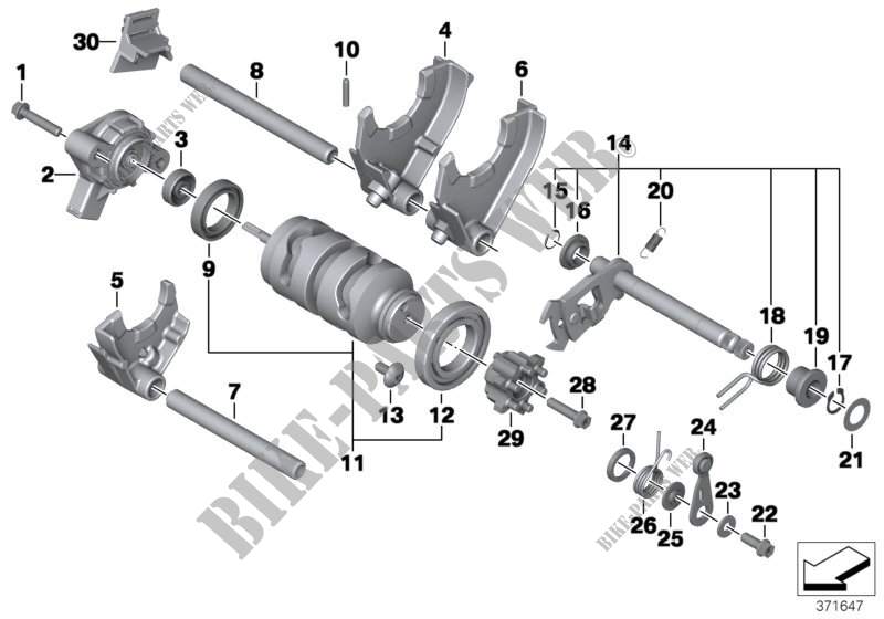6 Gang Getriebe Schaltungsteile für BMW Motorrad F 650 GS ab 2006